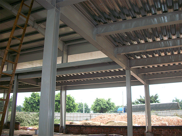 广东佛山市喜溢自行车俱乐部钢结构平台